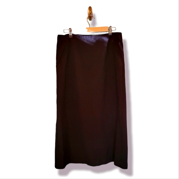 Christopher and Banks Long Black Skirt with Pockets - Picture 1 of 4